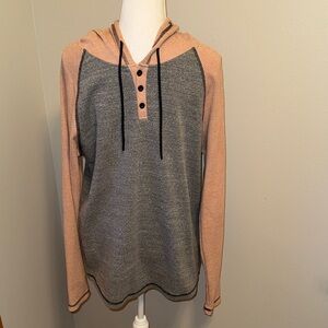 BKE Henley Hoodie Large